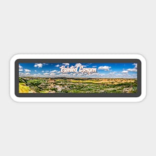 Painted Canyon Overlook North Dakota Sticker